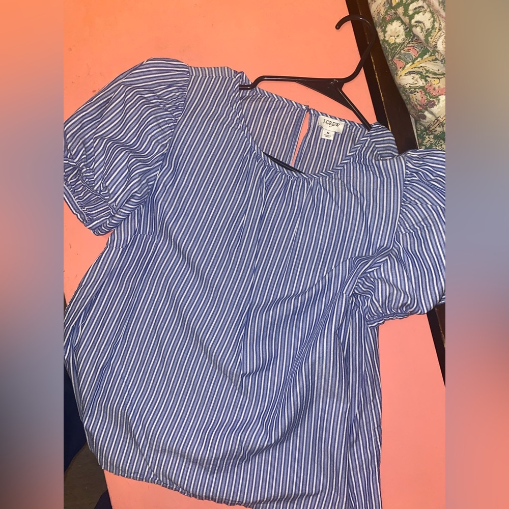 J Crew puff sleeve blouse